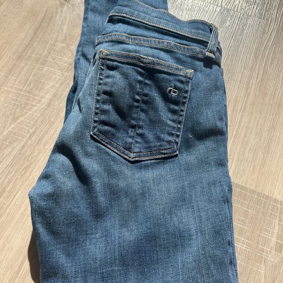 Rag and bone skinny zip crop Denium jeans - Picture 8 of 10